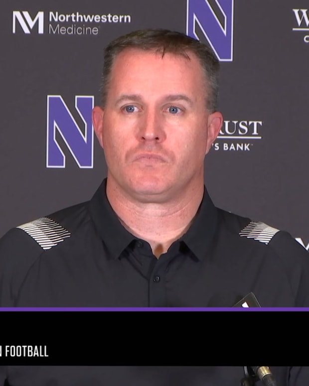 Northwestern Head Coach Pat Fitzgerald Addresses On-Field Protest
